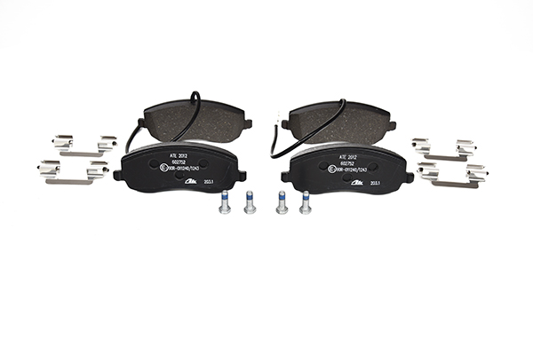 ATE 13.0460-2752.2 Brake pad set incl. wear warning contact, with brake caliper screws, with accessories-image-955426