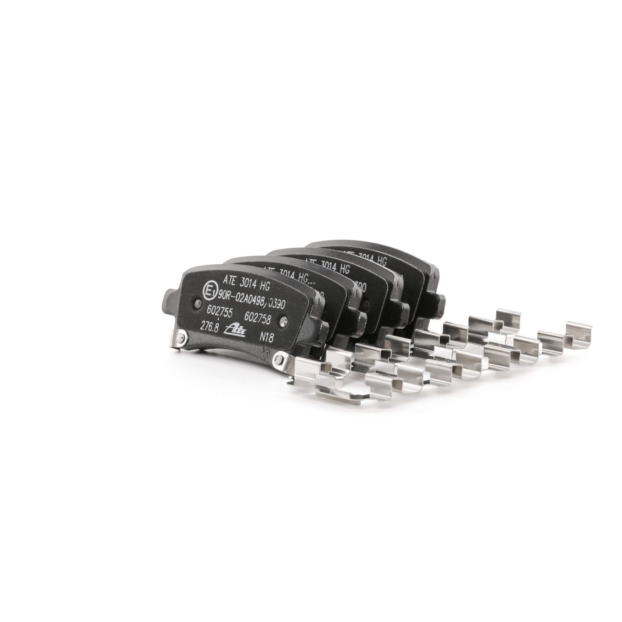 ATE 13.0460-2755.2 Brake pad set with acoustic wear warning, with accessories-image-955429