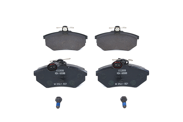 ATE 13.0460-2806.2 Brake pad set incl. wear warning contact, with brake caliper screws-image-955437