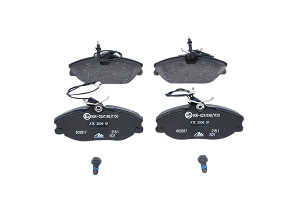 ATE 13.0460-2817.2 Brake pad set incl. wear warning contact, with brake caliper screws-image-955445