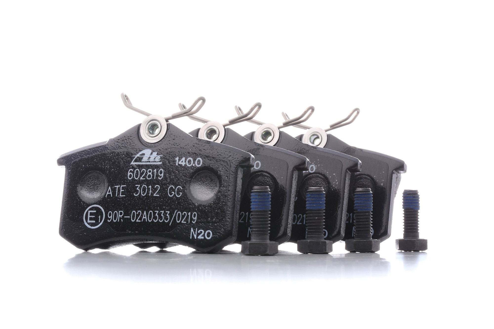 ATE 13.0460-2819.2 Brake pad set excl. wear warning contact, with brake caliper screws-image-955447