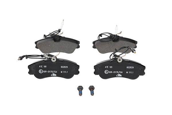 ATE 13.0460-2829.2 Brake pad set incl. wear warning contact, with brake caliper screws-image-955457