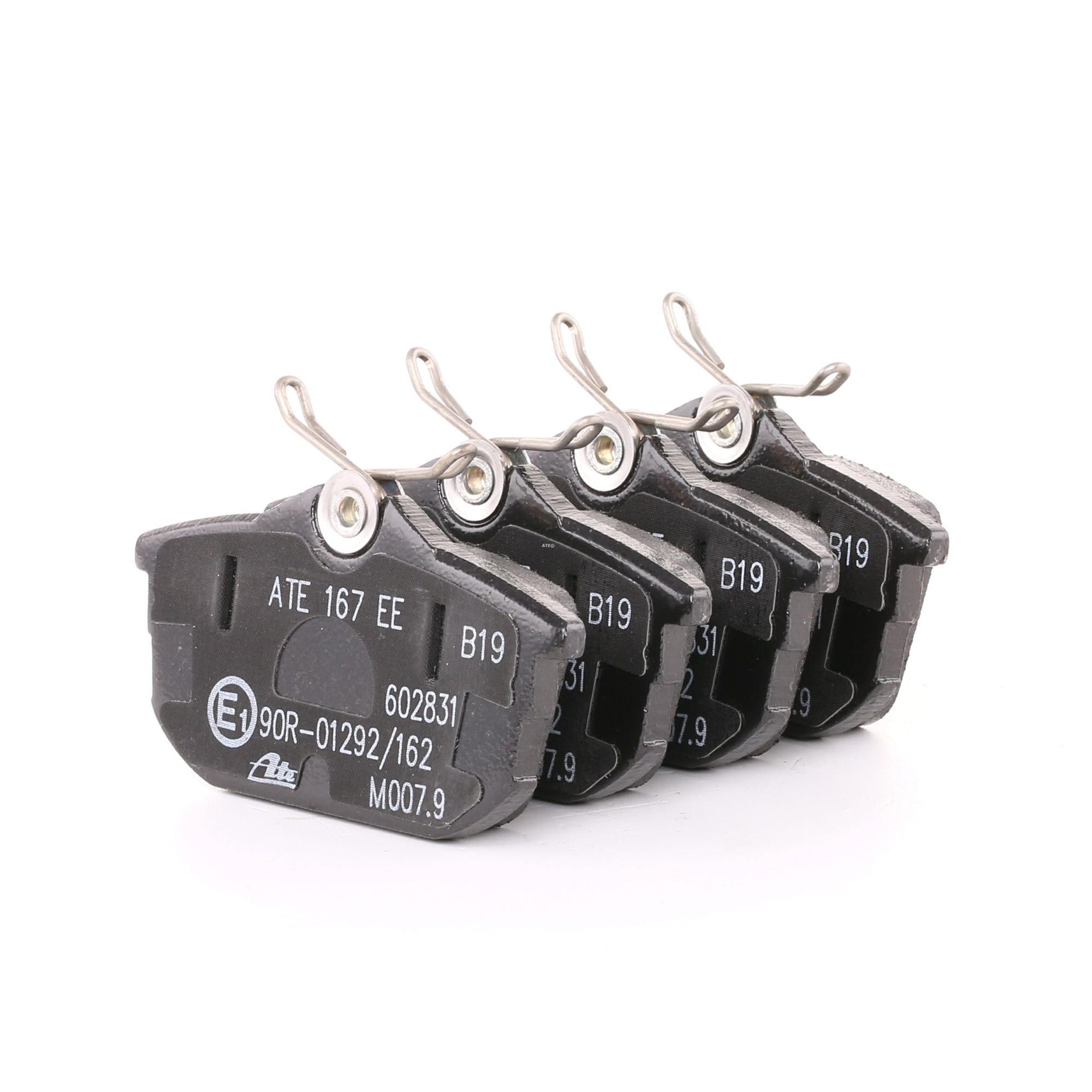 ATE 13.0460-2831.2 Brake pad set with acoustic wear warning, with brake caliper screws-image-955459