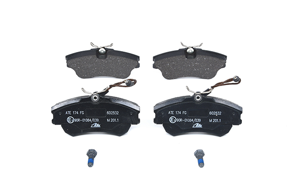 ATE 13.0460-2832.2 Brake pad set incl. wear warning contact, with brake caliper screws-image-955460