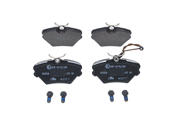 ATE 13.0460-2836.2 Brake pad set incl. wear warning contact, with brake caliper screws-image-955464