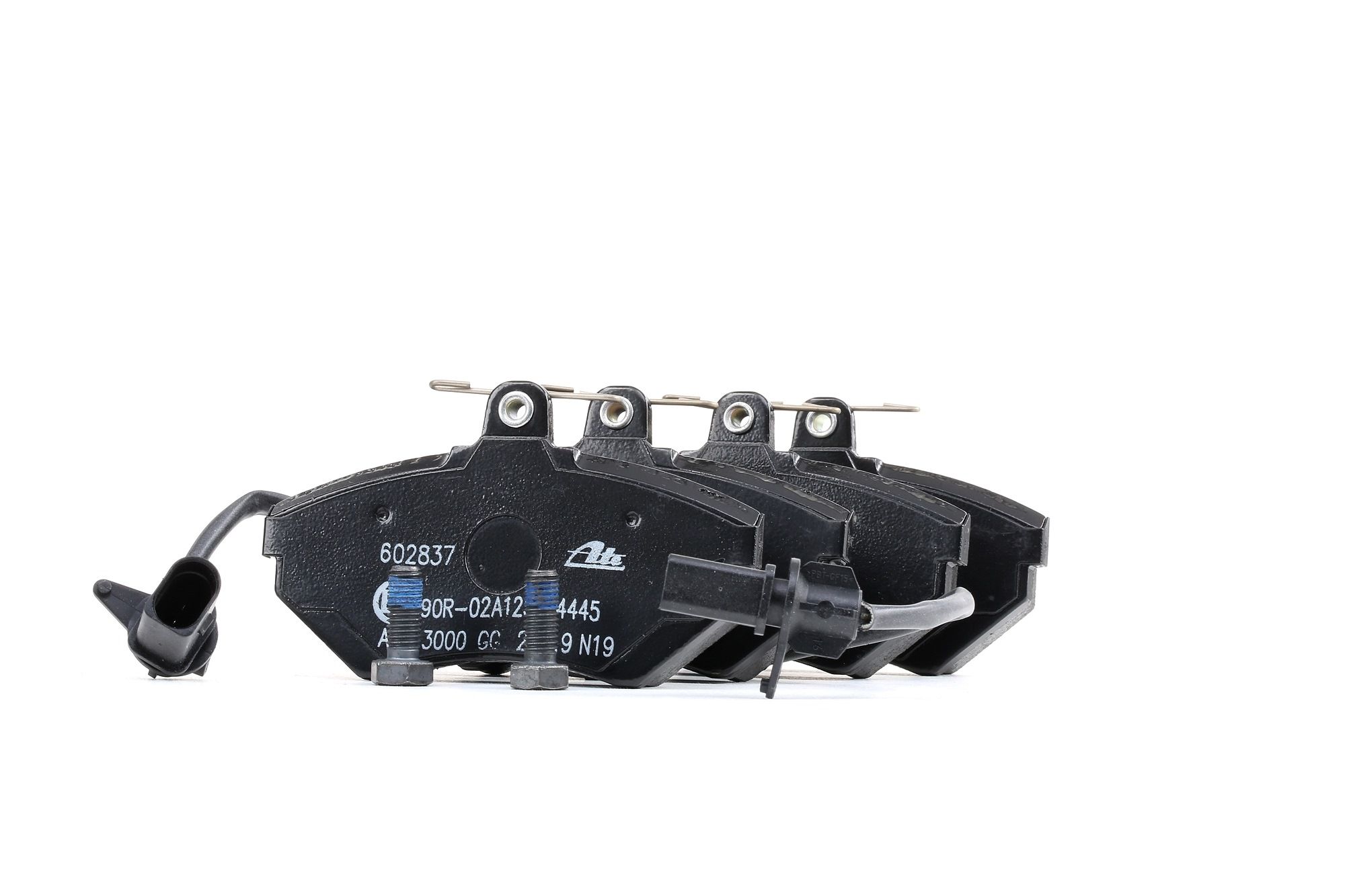 ATE 13.0460-2837.2 Brake pad set incl. wear warning contact, with brake caliper screws-image-955465