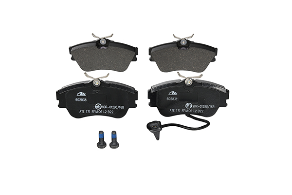 ATE 13.0460-2838.2 Brake pad set incl. wear warning contact, with brake caliper screws-image-955466
