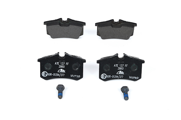 ATE 13.0460-2842.2 Brake pad set excl. wear warning contact, with brake caliper screws-image-955470