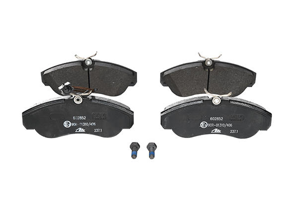 ATE 13.0460-2852.2 Brake pad set incl. wear warning contact, with brake caliper screws-image-955478