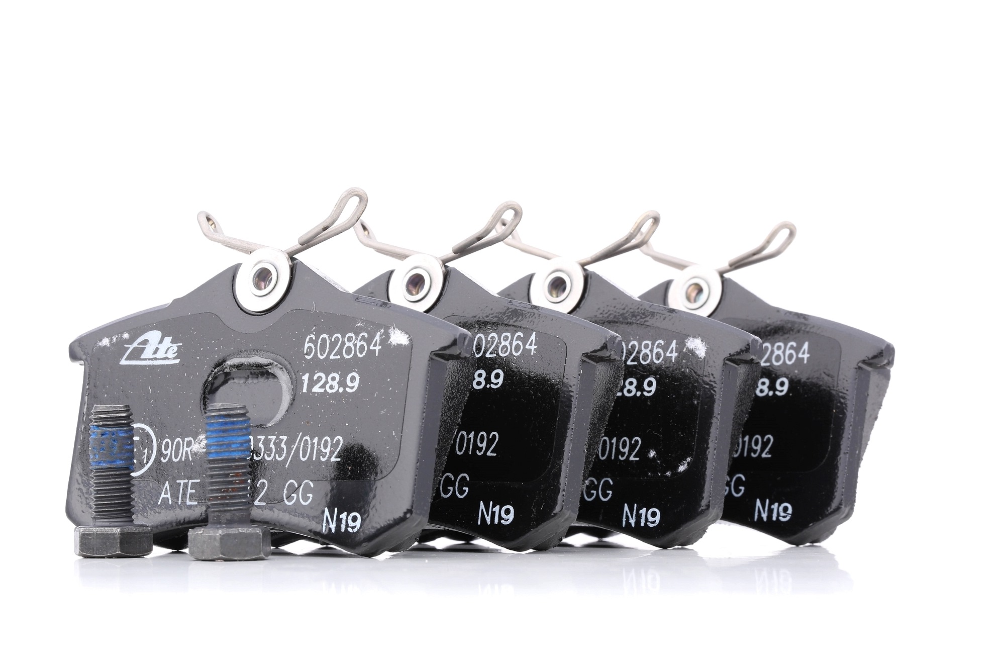 ATE 13.0460-2864.2 Brake pad set excl. wear warning contact, with brake caliper screws-image-955489