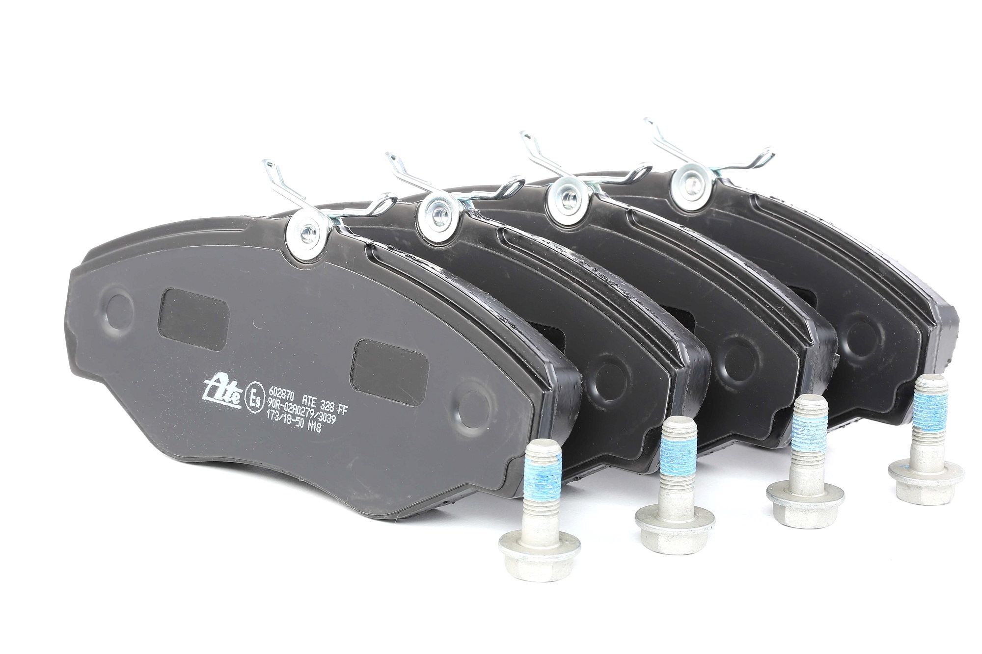ATE 13.0460-2870.2 Brake pad set excl. wear warning contact, with brake caliper screws-image-955493