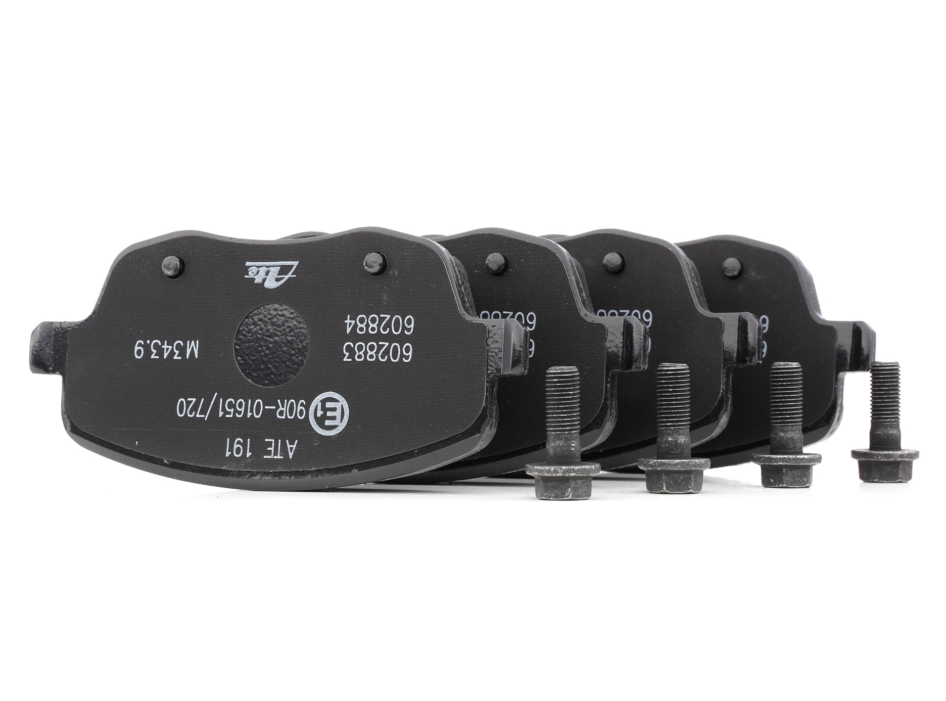 ATE 13.0460-2883.2 Brake pad set excl. wear warning contact, with brake caliper screws-image-955506