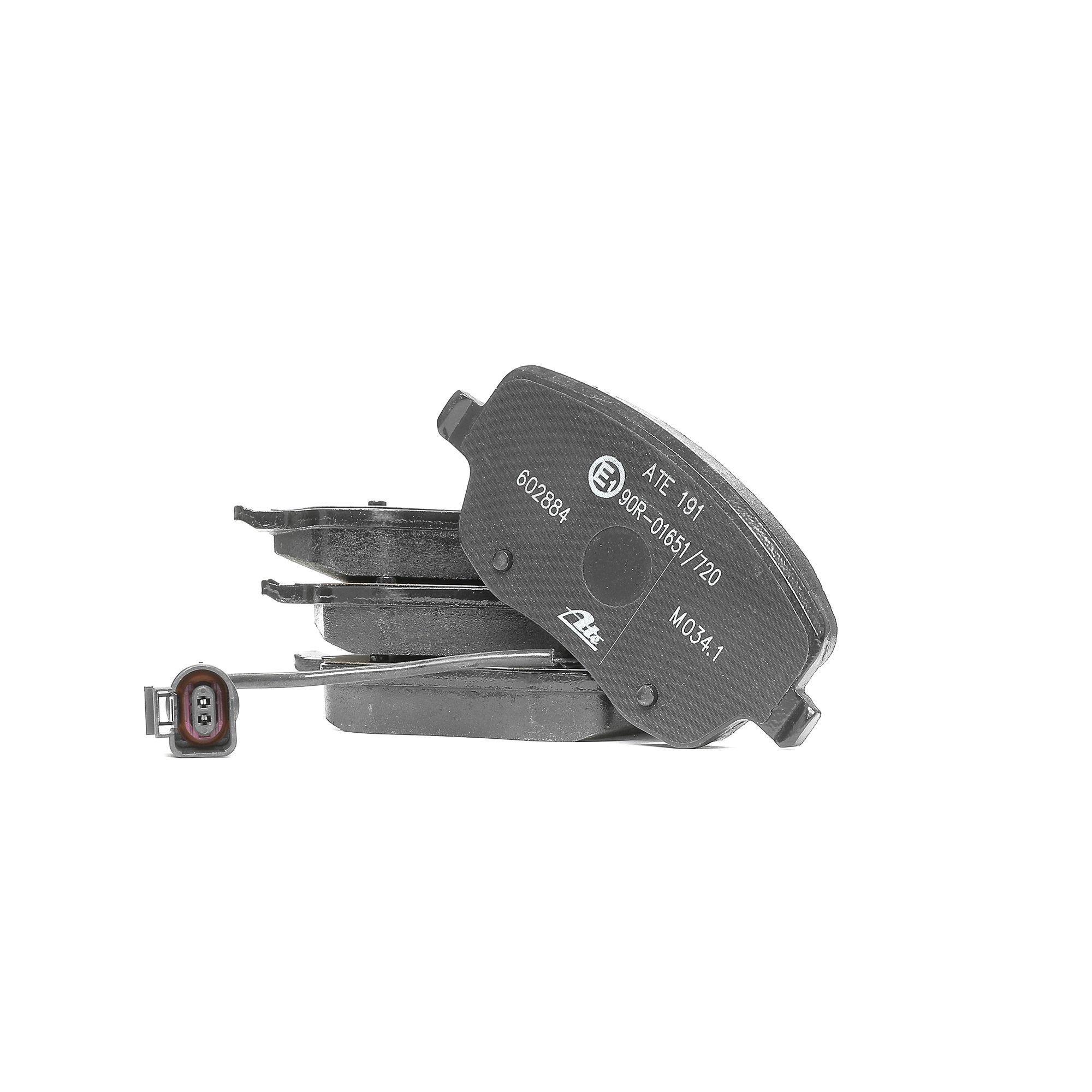 ATE 13.0460-2884.2 Brake pad set incl. wear warning contact, with brake caliper screws-image-955507