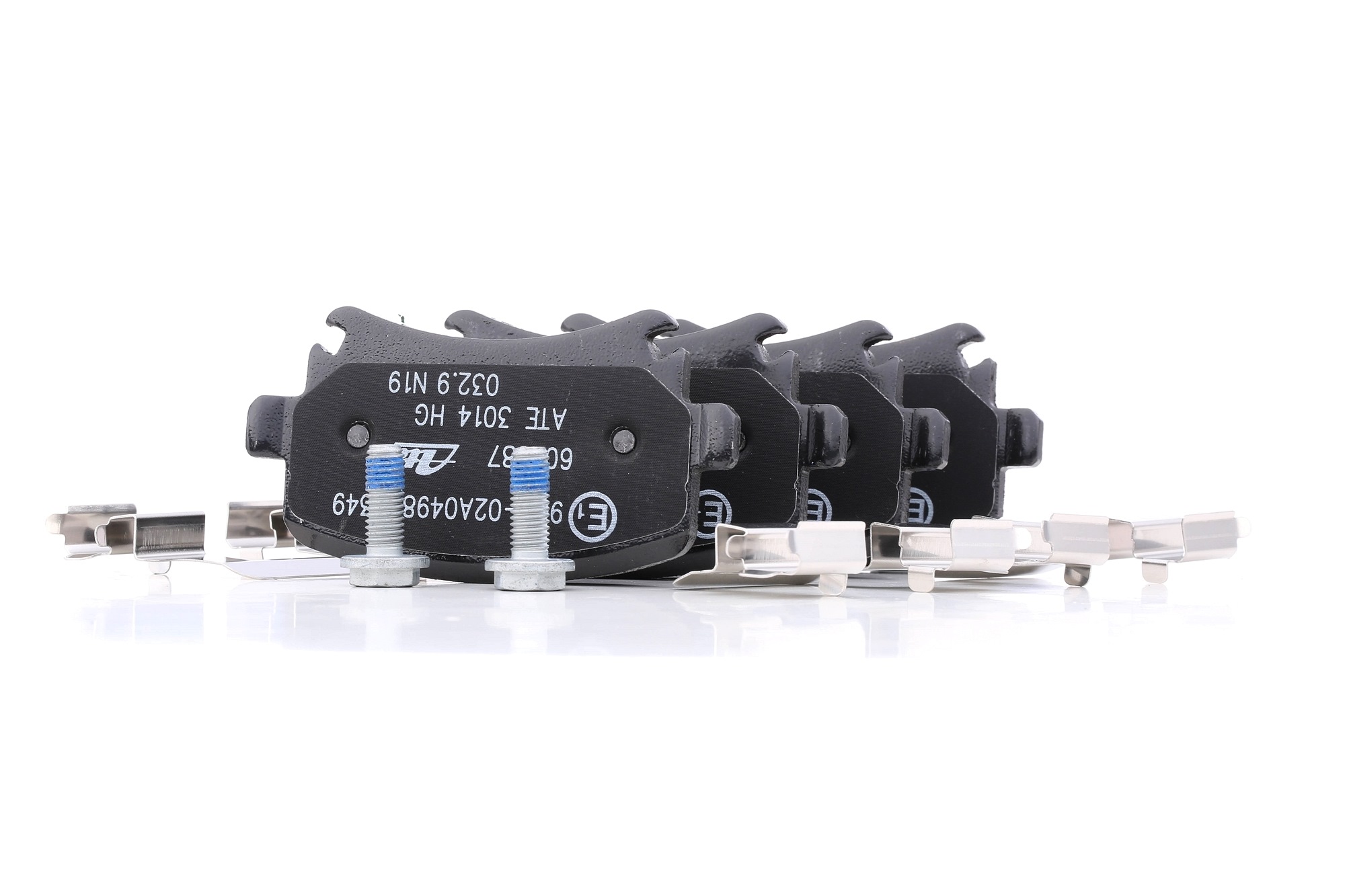 ATE 13.0460-2887.2 Brake pad set excl. wear warning contact, with brake caliper screws, with accessories-image-955510