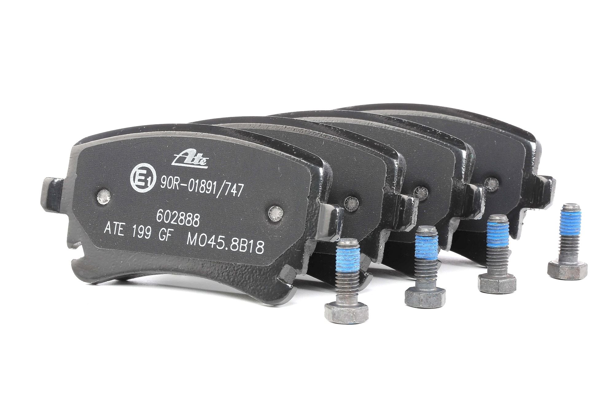 ATE 13.0460-2888.2 Brake pad set excl. wear warning contact, with brake caliper screws-image-955511