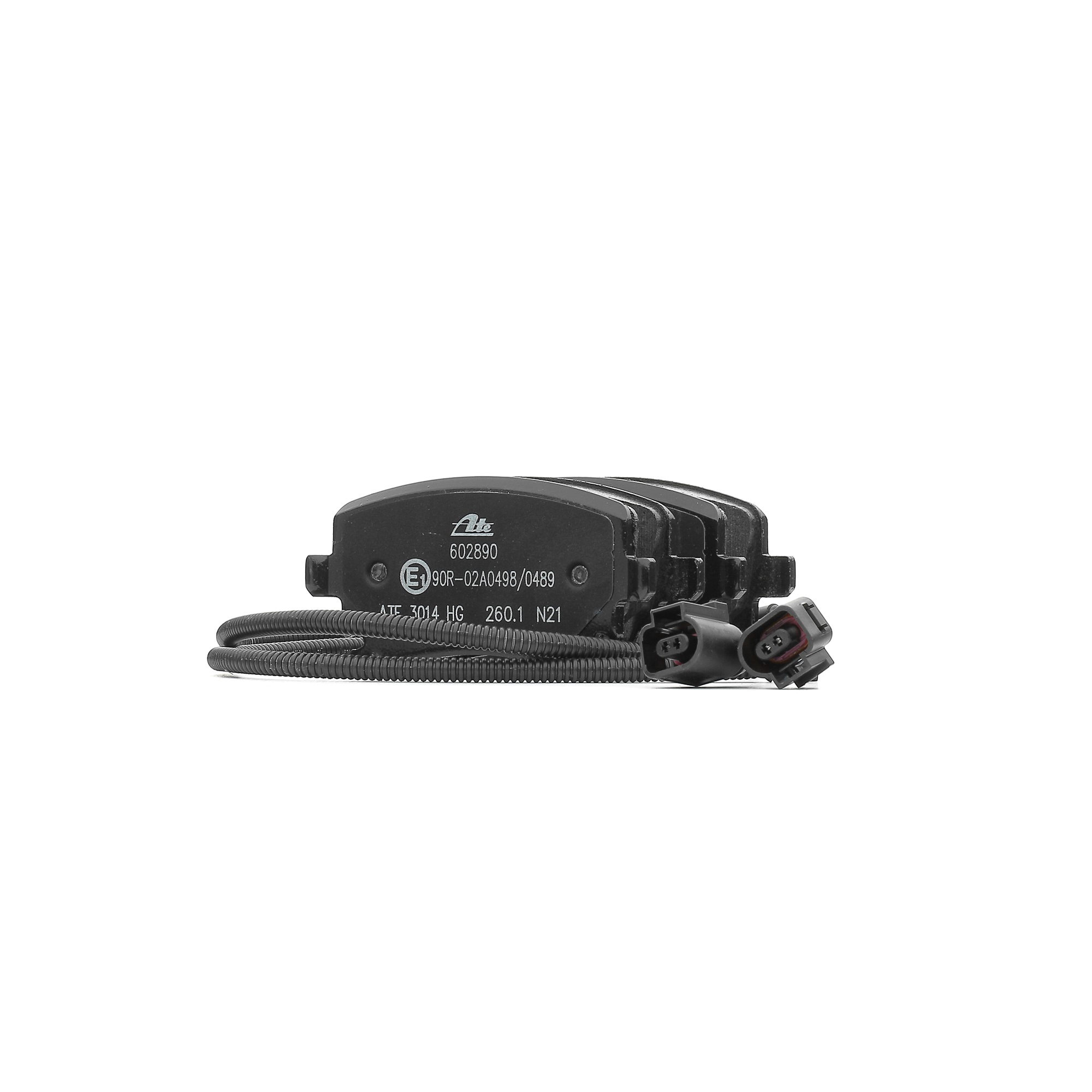 ATE 13.0460-2890.2 Brake pad set incl. wear warning contact, with brake caliper screws-image-955513