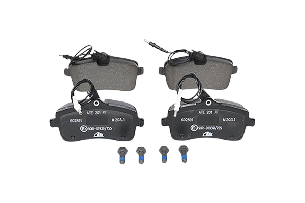 ATE 13.0460-2891.2 Brake pad set incl. wear warning contact, with brake caliper screws-image-955514