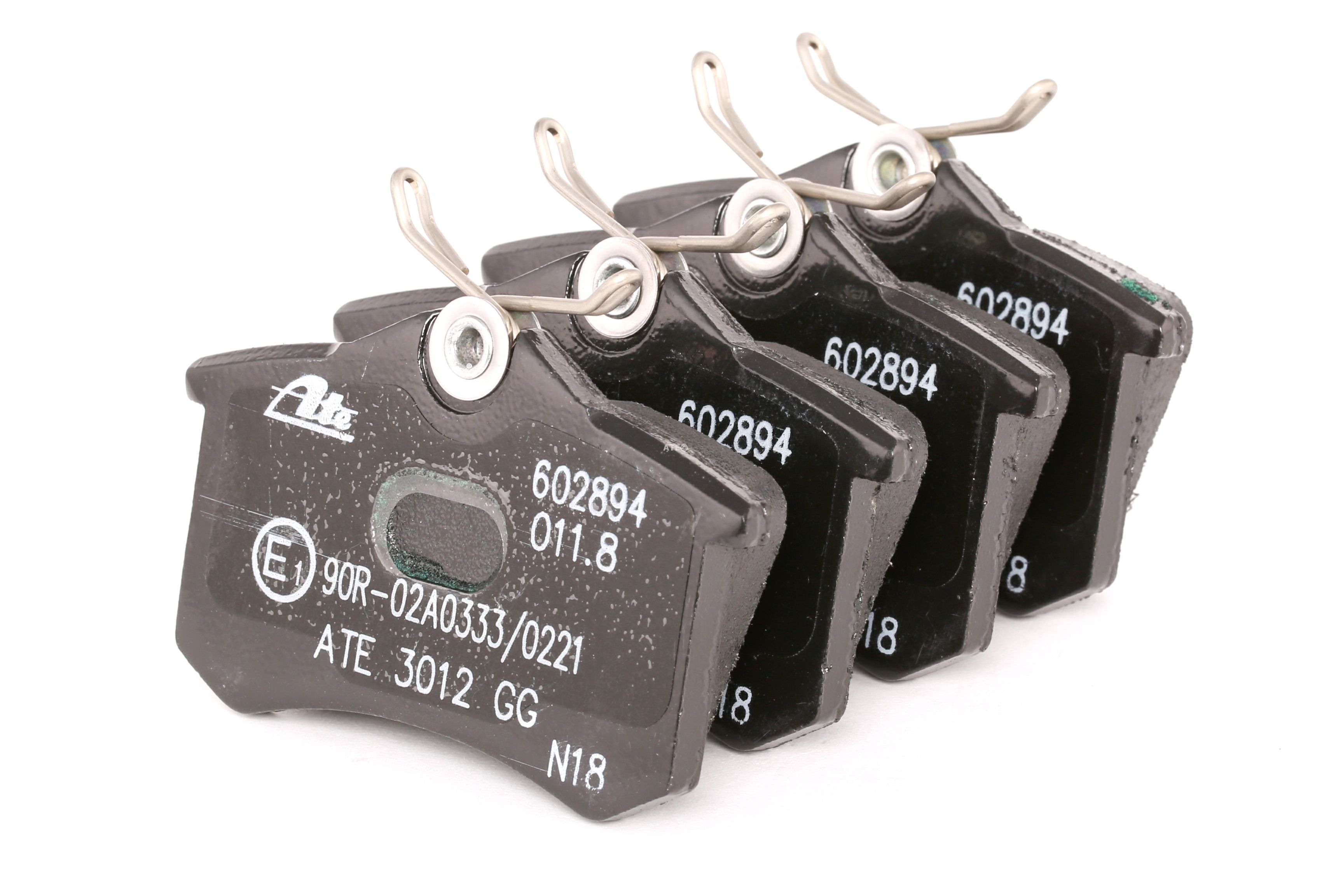 ATE 13.0460-2894.2 Brake pad set excl. wear warning contact, with brake caliper screws, with accessories-image-955517