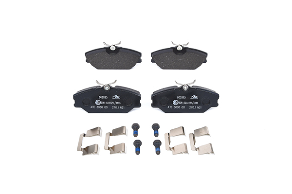 ATE 13.0460-2895.2 Brake pad set excl. wear warning contact, with brake caliper screws-image-955518
