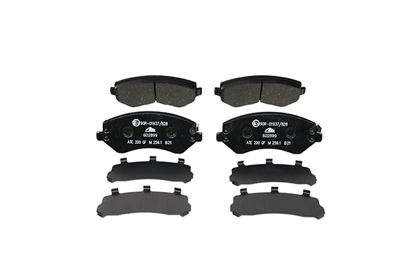 ATE 13.0460-2899.2 Brake pad set with acoustic wear warning, with anti-squeak plate-image-955522