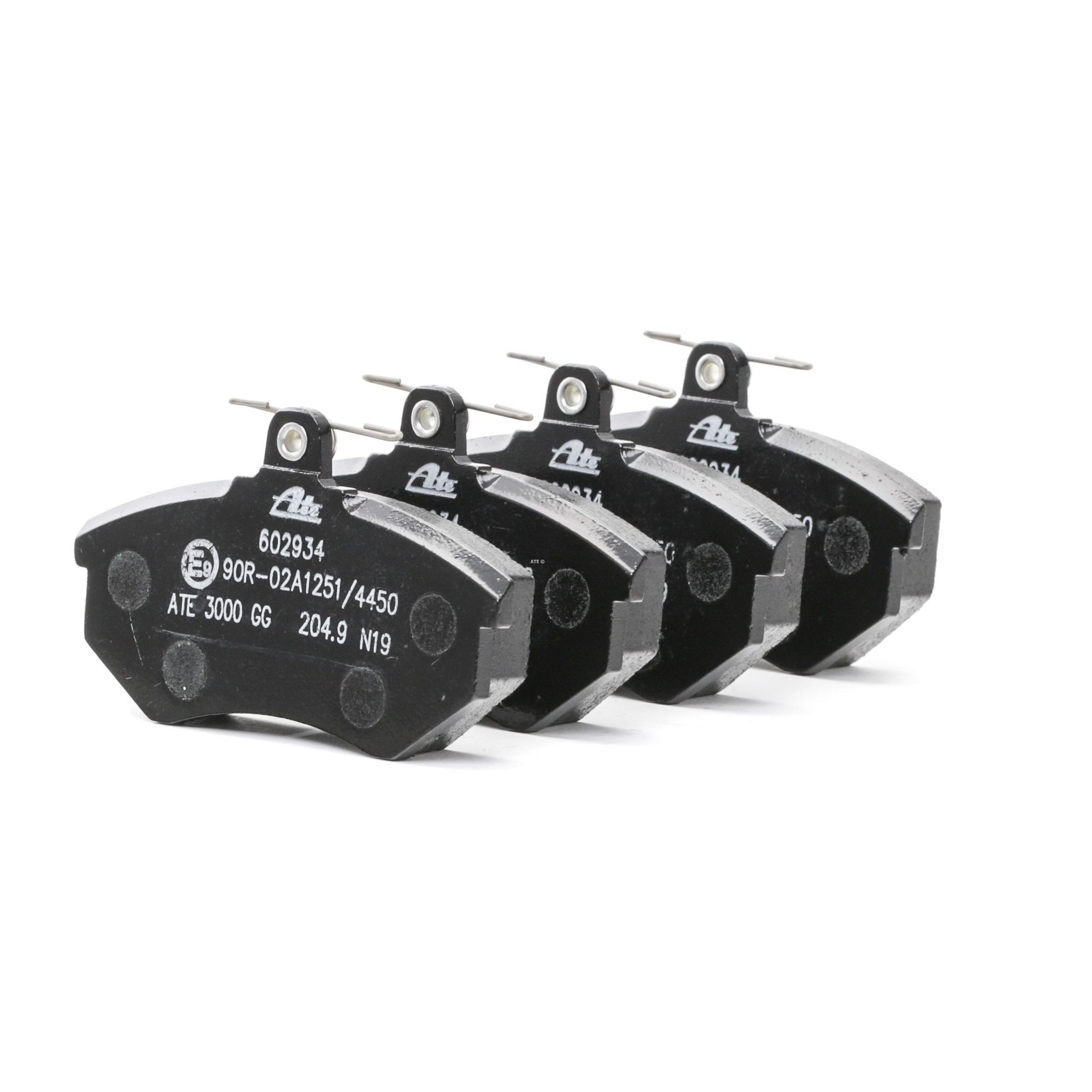 ATE 13.0460-2934.2 Brake pad set excl. wear warning contact, with brake caliper screws-image-955535