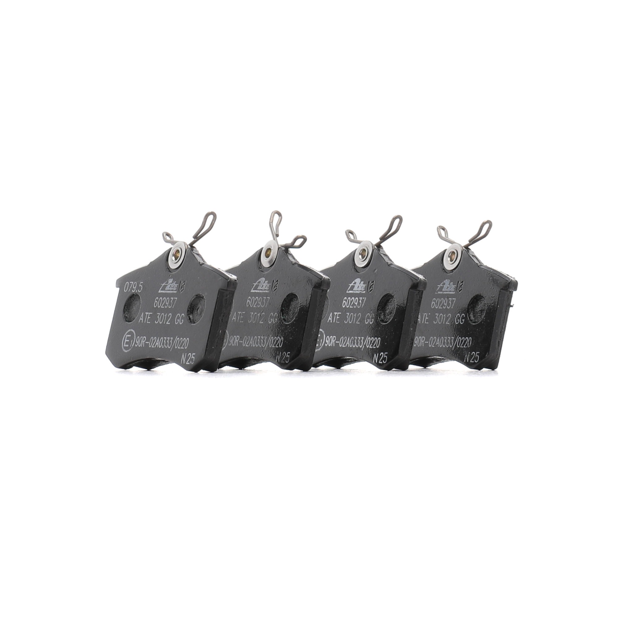 ATE 13.0460-2937.2 Brake pad set excl. wear warning contact, with brake caliper screws, with accessories-image-955538