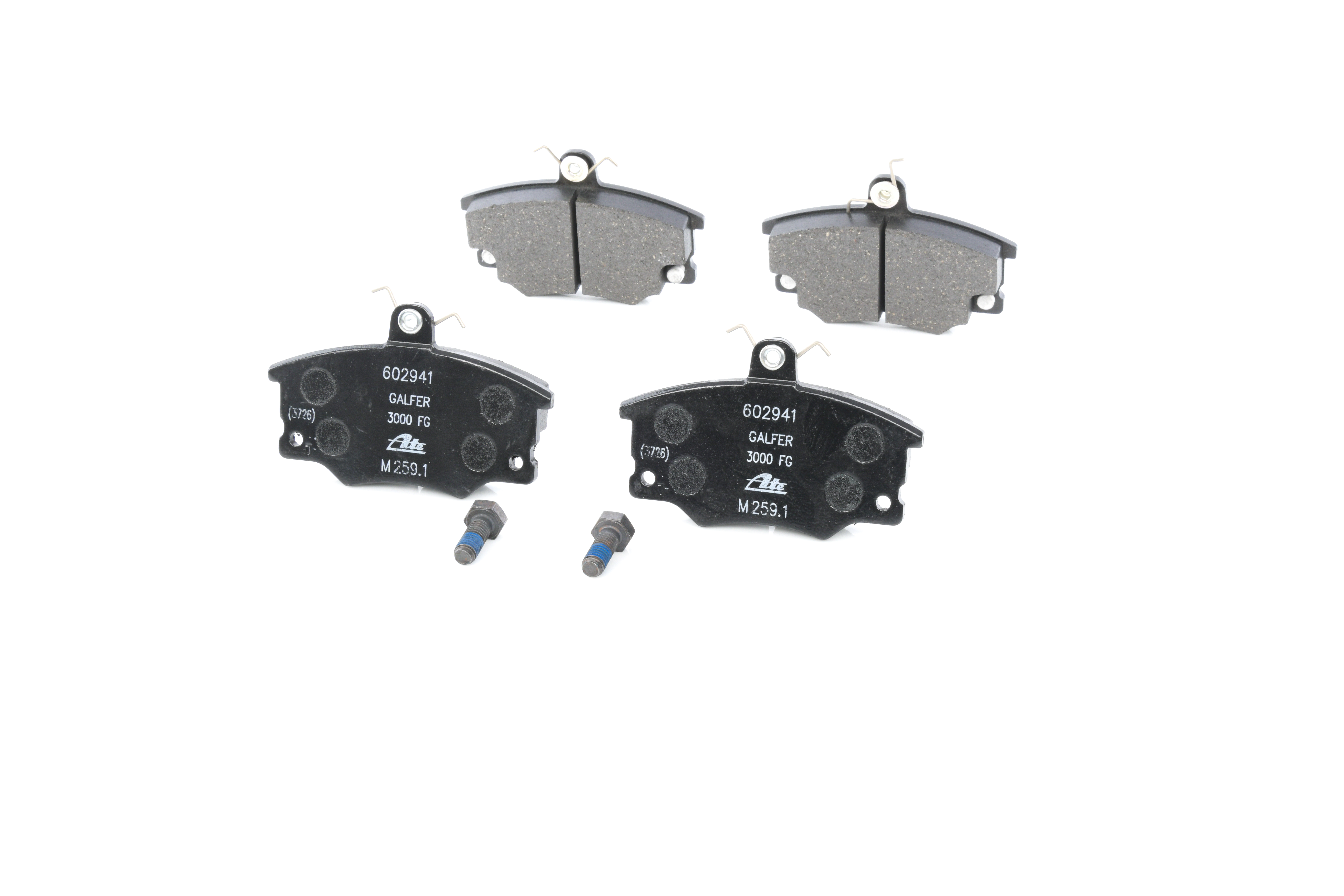 ATE 13.0460-2941.2 Brake pad set incl. wear warning contact, with brake caliper screws-image-955540