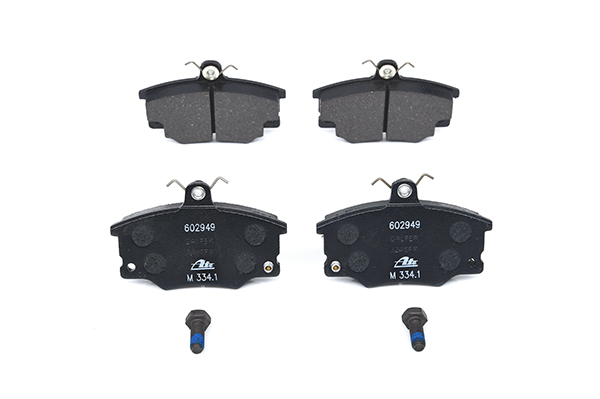 ATE 13.0460-2949.2 Brake pad set incl. wear warning contact, with brake caliper screws-image-955544
