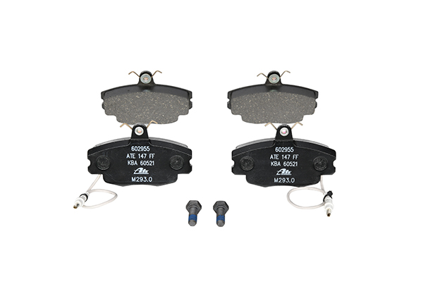 ATE 13.0460-2955.2 Brake pad set incl. wear warning contact, with brake caliper screws-image-955549