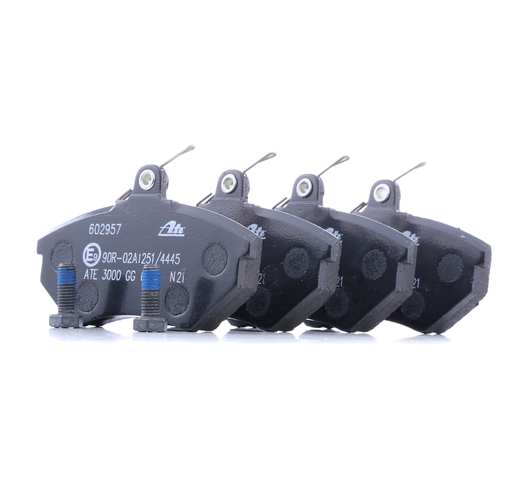 ATE 13.0460-2957.2 Brake pad set excl. wear warning contact, with brake caliper screws-image-955551