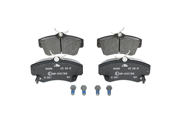 ATE 13.0460-2959.2 Brake pad set with acoustic wear warning, with brake caliper screws-image-955553