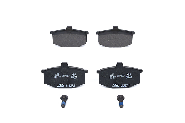 ATE 13.0460-2967.2 Brake pad set excl. wear warning contact, with brake caliper screws-image-955559