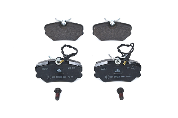 ATE 13.0460-2971.2 Brake pad set incl. wear warning contact, with brake caliper screws-image-955562