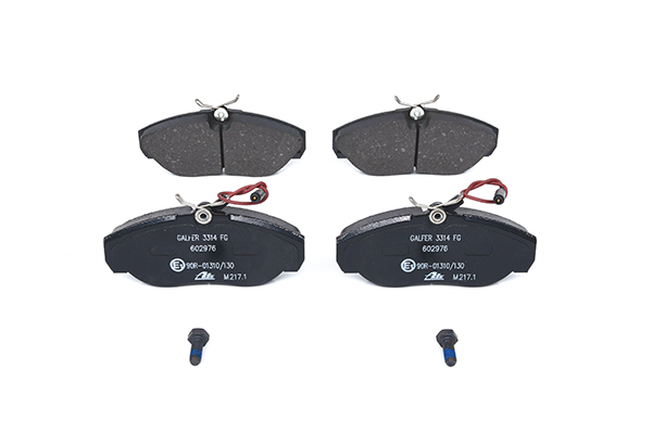 ATE 13.0460-2976.2 Brake pad set incl. wear warning contact, with brake caliper screws-image-955566