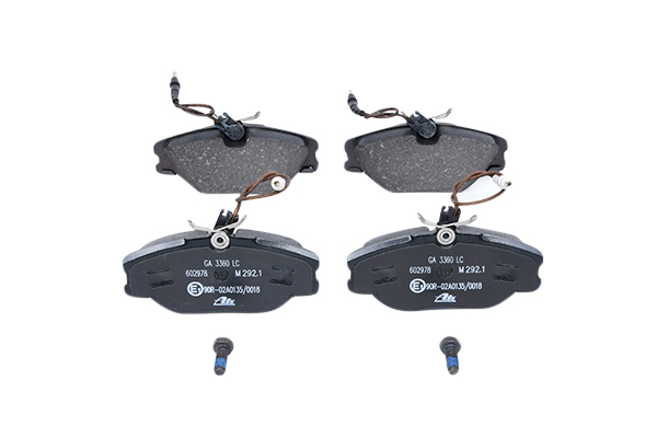 ATE 13.0460-2978.2 Brake pad set incl. wear warning contact, with brake caliper screws-image-955568