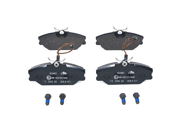 ATE 13.0460-2983.2 Brake pad set incl. wear warning contact, with brake caliper screws-image-955573