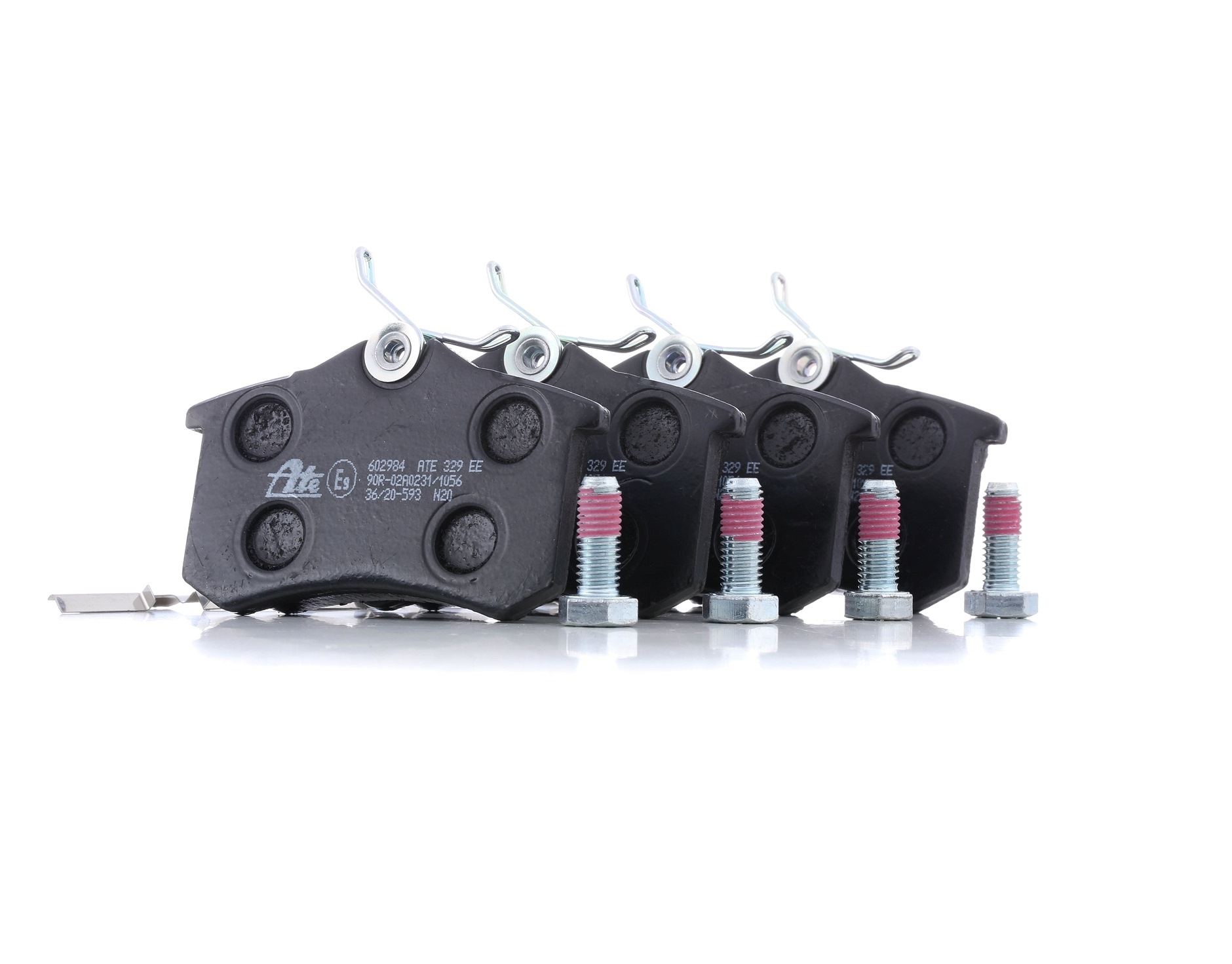 ATE 13.0460-2984.2 Brake pad set excl. wear warning contact, with brake caliper screws, with accessories-image-955574