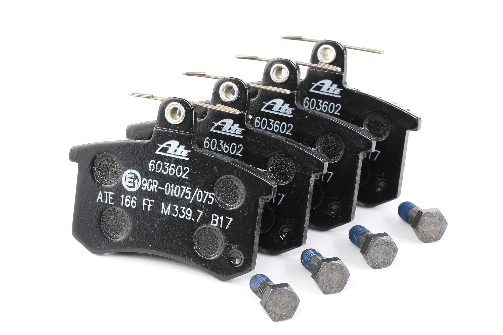 ATE 13.0460-3602.2 Brake pad set excl. wear warning contact, with brake caliper screws-image-955593