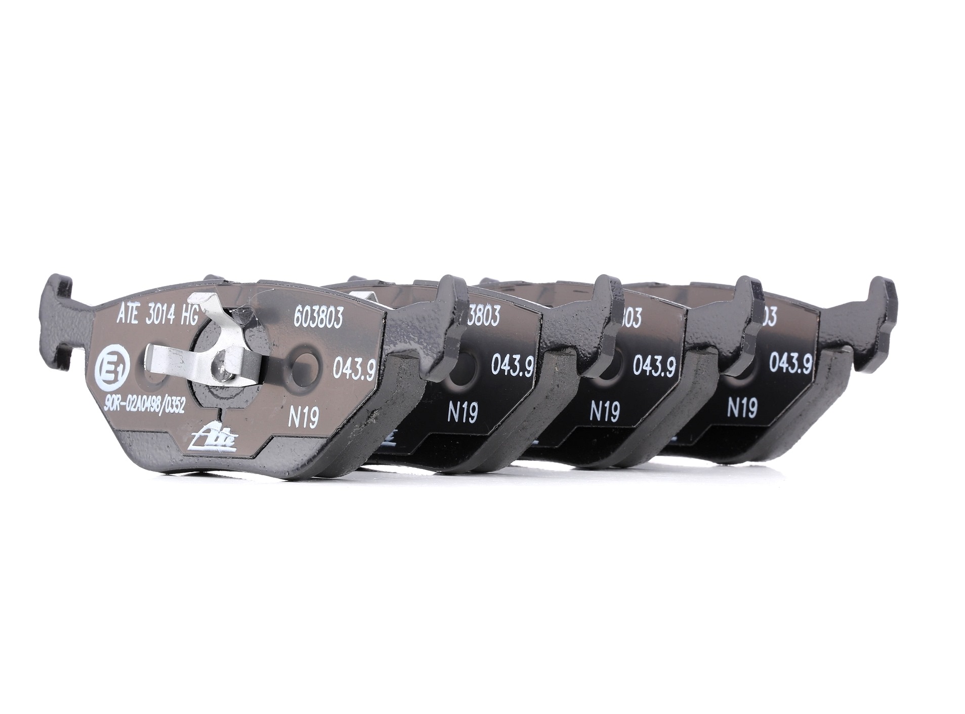 ATE 13.0460-3803.2 Brake pad set excl. wear warning contact-image-955598