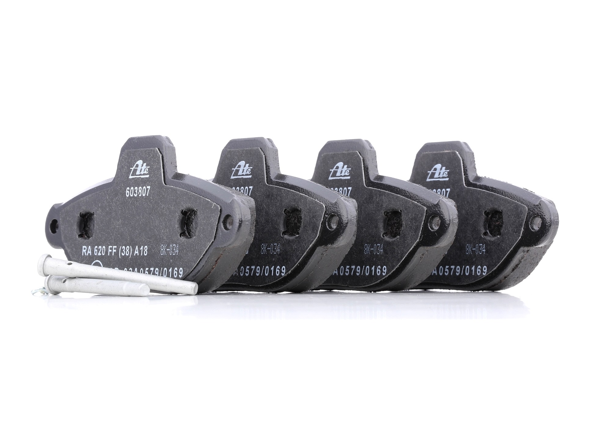 ATE 13.0460-3807.2 Brake pad set excl. wear warning contact, with accessories-image-955602