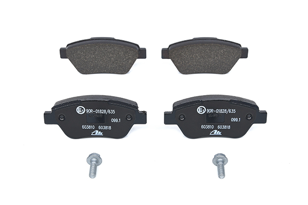 ATE 13.0460-3810.2 Brake pad set excl. wear warning contact, with brake caliper screws-image-955604