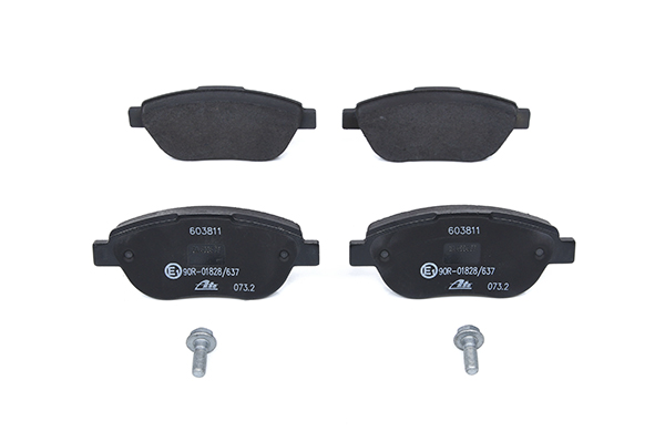 ATE 13.0460-3811.2 Brake pad set excl. wear warning contact, with brake caliper screws-image-955605