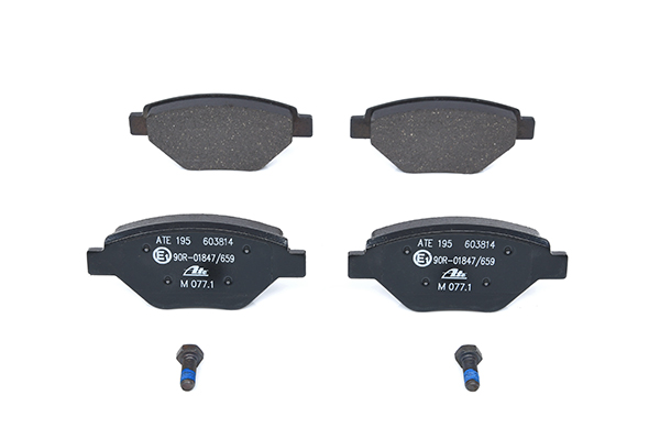 ATE 13.0460-3814.2 Brake pad set excl. wear warning contact, with brake caliper screws-image-955608