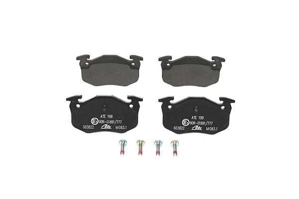 ATE 13.0460-3822.2 Brake pad set excl. wear warning contact, with bolts/screws-image-955614