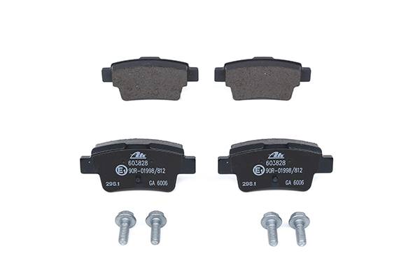 ATE 13.0460-3828.2 Brake pad set excl. wear warning contact, with brake caliper screws-image-955620