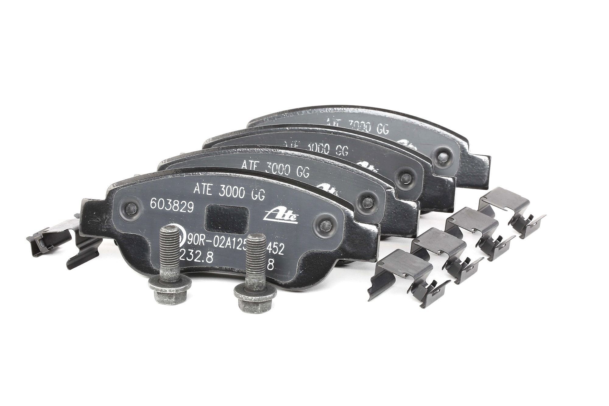 ATE 13.0460-3829.2 Brake pad set excl. wear warning contact, with brake caliper screws, with accessories-image-955621