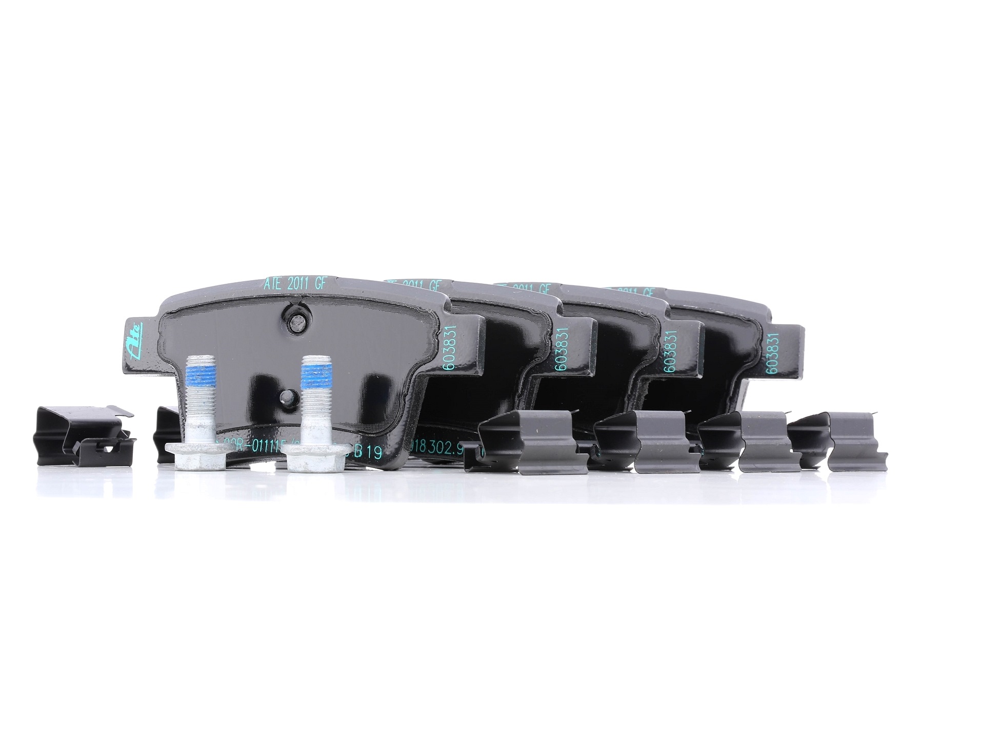 ATE 13.0460-3831.2 Brake pad set excl. wear warning contact, with brake caliper screws, with accessories-image-955622