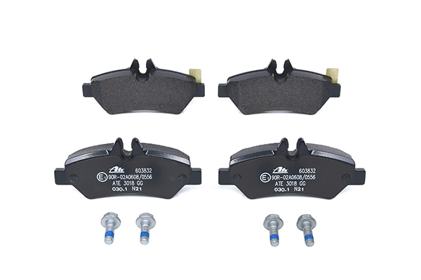 ATE 13.0460-3832.2 Brake pad set excl. wear warning contact, with brake caliper screws-image-955623