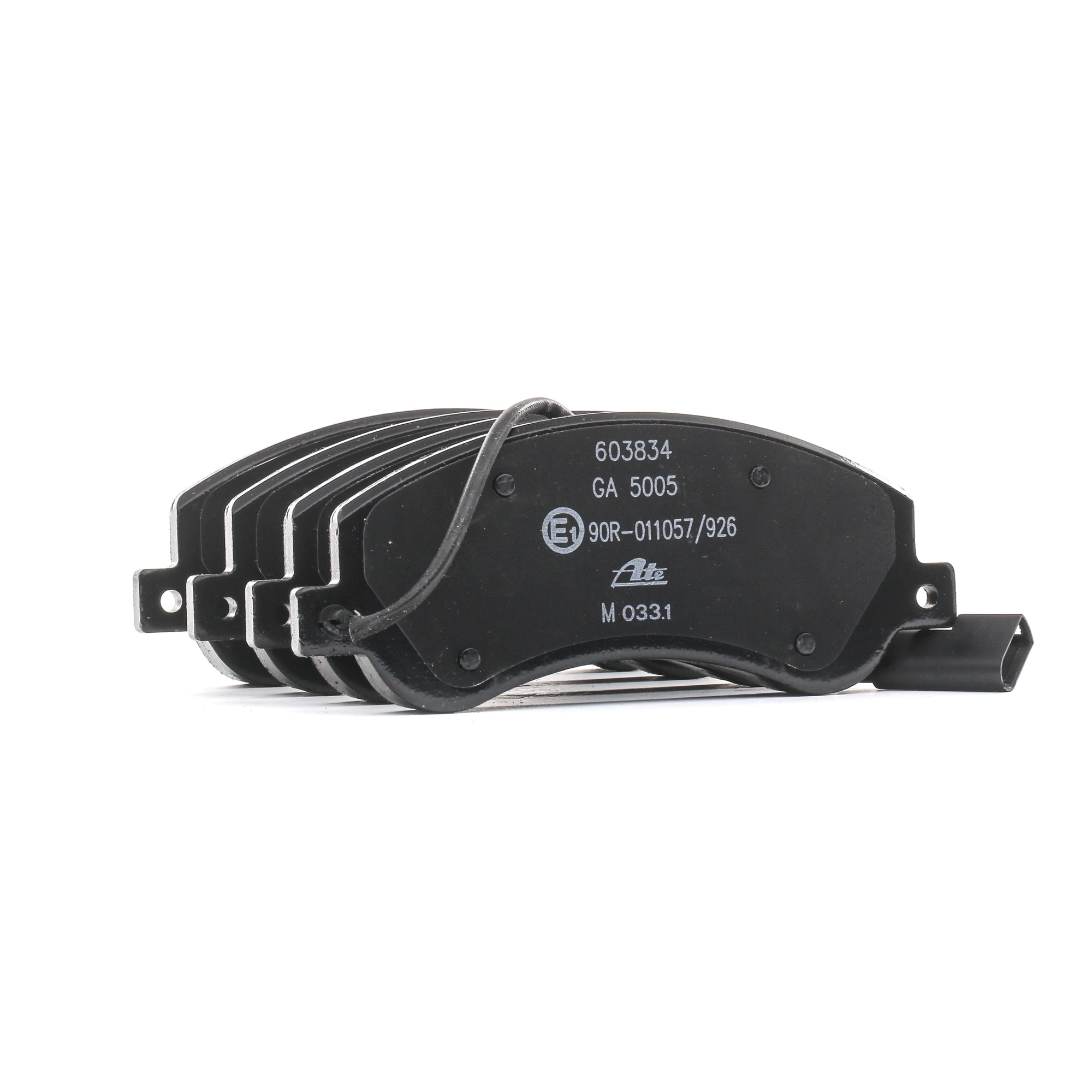 ATE 13.0460-3834.2 Brake pad set incl. wear warning contact, with brake caliper screws, with accessories-image-955625