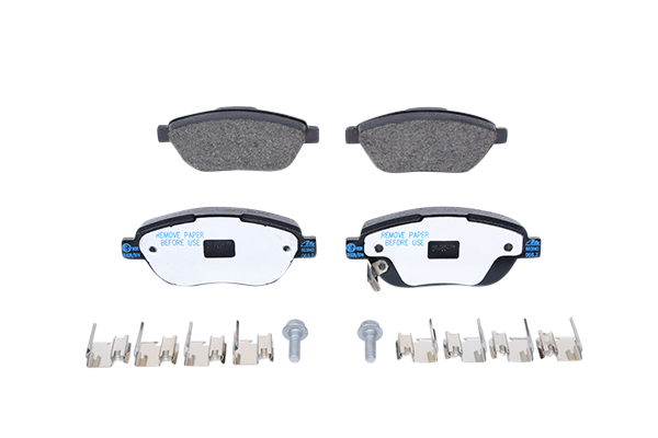 ATE 13.0460-3840.2 Brake pad set with acoustic wear warning, with brake caliper screws, with accessories-image-955631